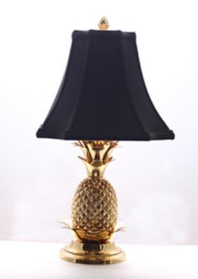 Eurocraft Brass Pineapple Lamp-Black 